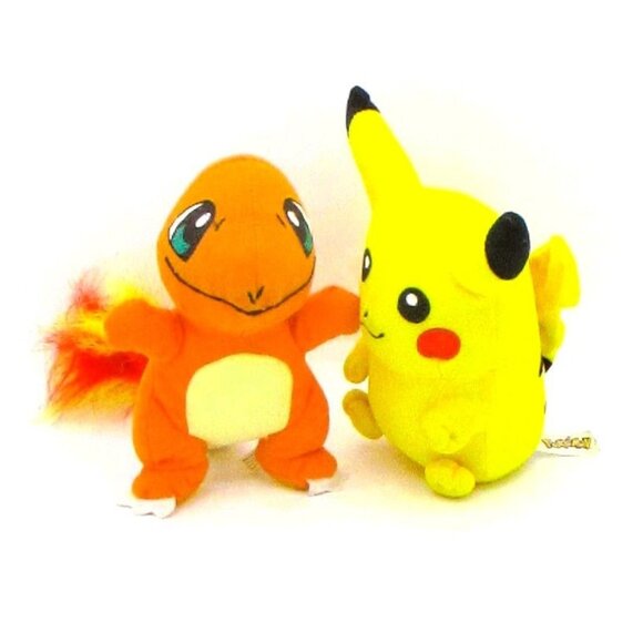 Pokemon Pikachu & Charmander Plush Toys Set 2022 & 2015 Toy Factory - Picture 1 of 3